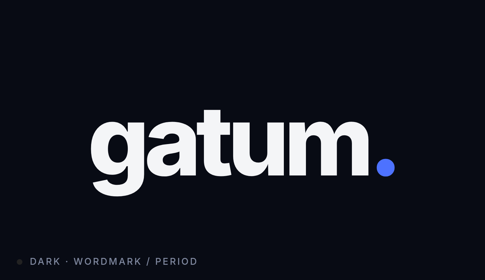 Gatum logo dark